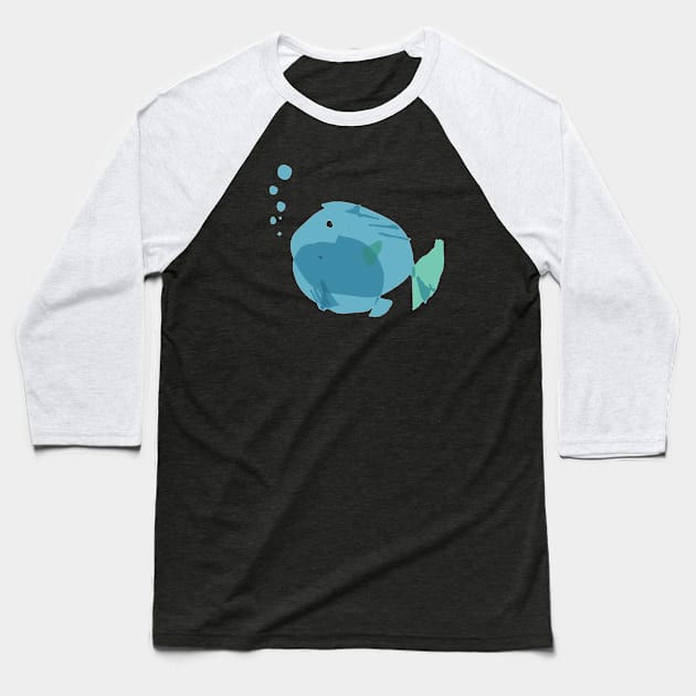 Baby and mom fish Baseball T-Shirt by covostudio